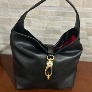 Elegant Black Leather Women's Bag